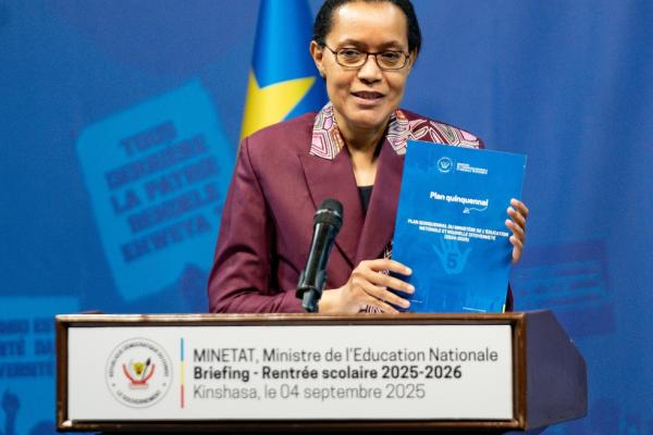 Raïssa Malu ministre d'État, ministre de l'éducation nationale