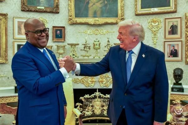 Président Américain, Donald Trump et le Président congolais, Félix Tshisekedi